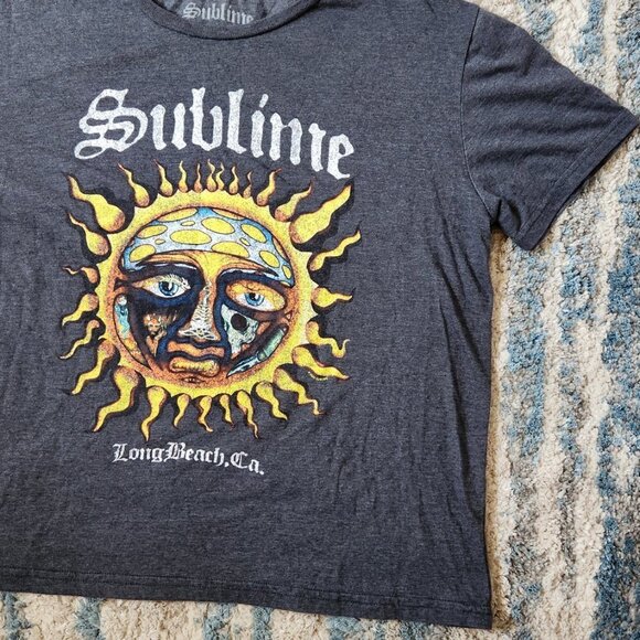 Sublime Long Beach T Shirt in Gray by the brand Sublime! Large EUC - Picture 3 of 9